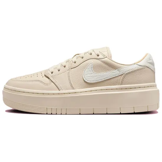 Jordan Air Jordan 1 Cushioning Anti Slip And Wear Resistant Low Top Vintage Basketball Shoes Women's Ecru