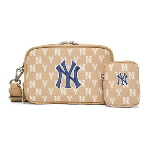 MLB Monogram Collection Polyester Camera Bag, Combo Bag, Crossbody Bag, Shoulder Bag Unisex Khaki