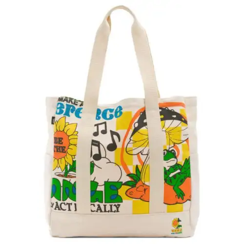 Vans Cotton Canvas Bag, Tote Bag, Shopping Bag, Shoulder Bag Unisex Multicolor