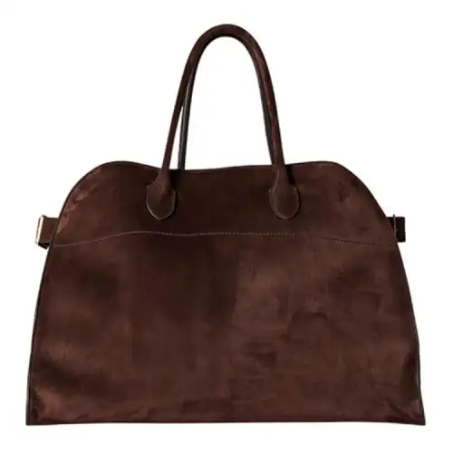 THE ROW Margau Soft Suede Tote Bag, Shopping Bag, Handbag Regular Women's Mocha