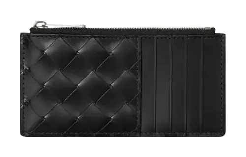 Bottega Veneta Cow Leather Card Holder Men's Black