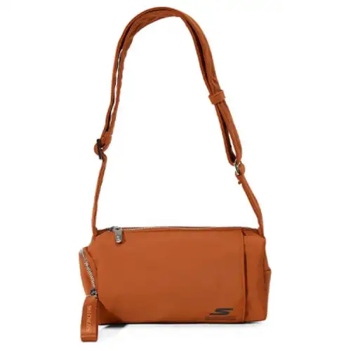 Skechers Fabric Crossbody Bag, Shoulder Bag Regular Unisex Brick Red