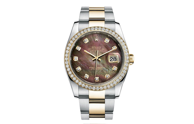 ROLEX Datejust Collection Automatic Mechanical Movement Unisex Watch 36mm Black Dial Stainless Steel Case
