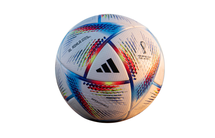 Adidas Size 5 Soccer Ball Pu Seamless Thermal bonding Unisex White/Sky Blue/Neon Red