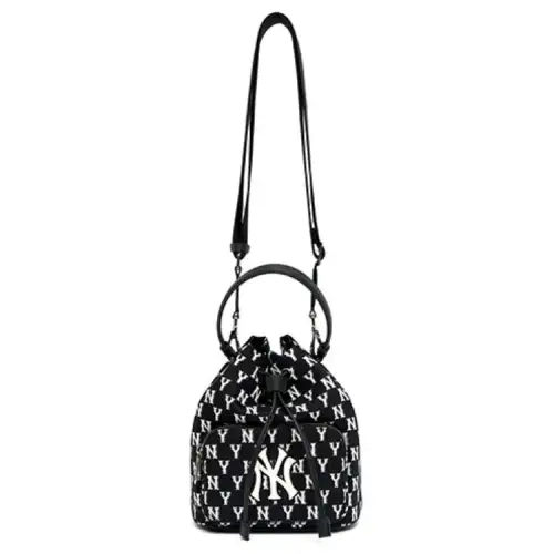 MLB Polyester Bucket Bag, Handbag, Shoulder Bag, Crossbody Bag Regular Women's Black