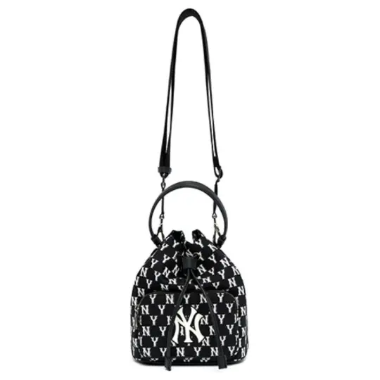 MLB Polyester Bucket Bag, Handbag, Shoulder Bag, Crossbody Bag Regular Women's Black