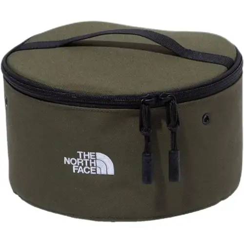 THE NORTH FACE Recycled Polyester Tableware Plate Set Storage Box Storage Bag Medium Size Unisex Green