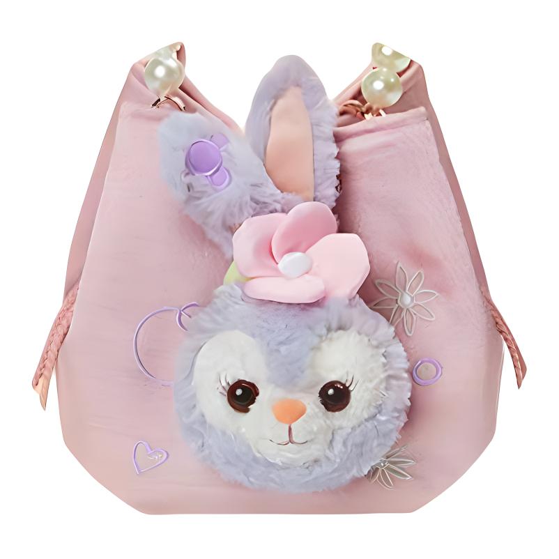 Disney Summer Collection Bubbles Party Polyester Handbag, Shoulder Bag, Crossbody Bag Regular Unisex Pink