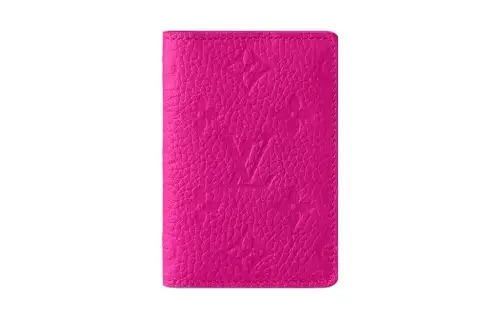 LOUIS VUITTON Pocket Organizer Taurillon Colormania Fuchsia