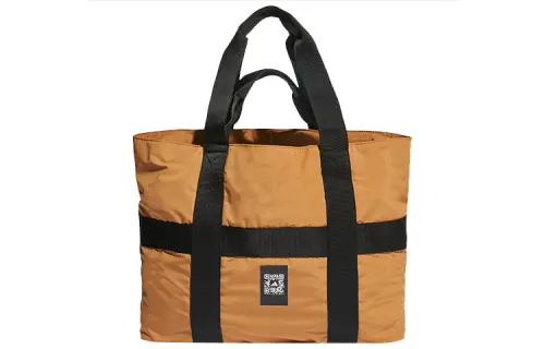 Adidas Polyamide Tote Bag, Shopping Bag, Shoulder Bag, Handbag Regular Unisex Khaki
