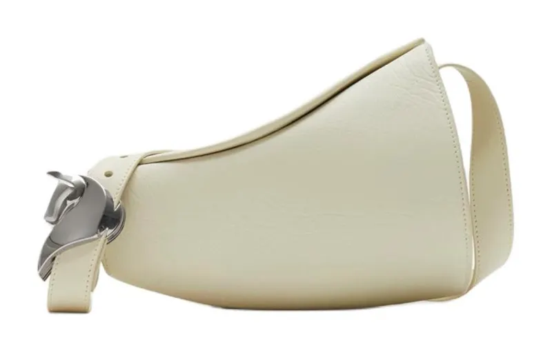 Burberry Grain Leather Crossbody Bag, Shoulder Bag Women's White