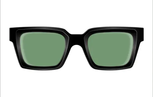 OFF WHITE Rectangular Sunglasses Women's Black