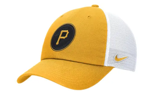 Nike Polyester, Cotton Baseball Caps Men's Yellow