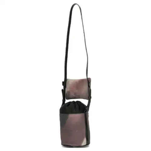 camouflage-print double pouch bag
