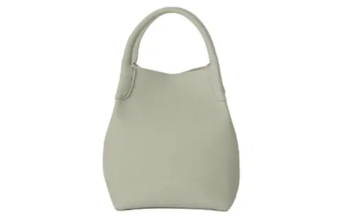 Loro Piana Calfskin Handbag Small Women's Mustard Green