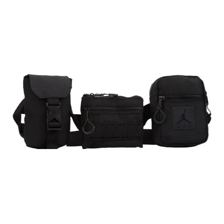 Jordan Nylon One Shoulder Crossbody Fanny Pack Regular Unisex Jet Black