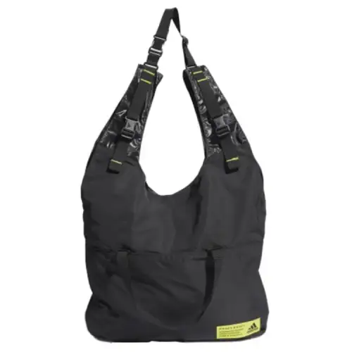 Adidas Recycled Polyester Crossbody Bag, Shoulder Bag Unisex Black & Green & Yellow