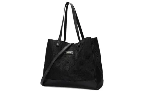 PUMA Large Capacity Artificial Leather Handbag, Tote Bag, Shopping Bag, Shoulder Bag Regular Unisex Black