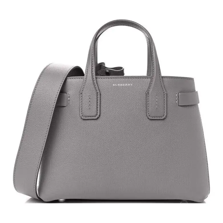Burberry Cow Leather Shoulder Bag, Crossbody Bag, Handbag Women's Gray