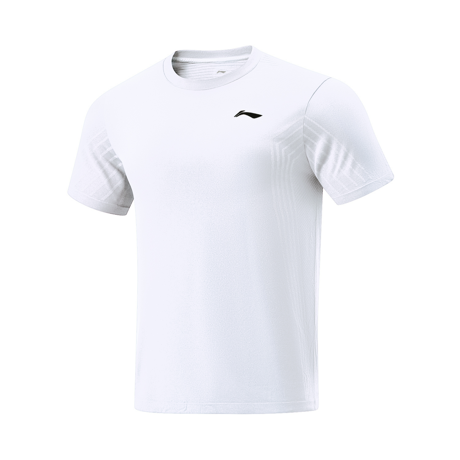 Li Ning Casual Sportswear Unisex White Short Sleeved Shirt+Black Shorts