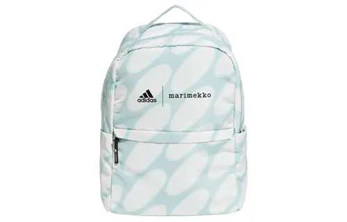 Adidas Zip Closure Polyester Backpack Regular Women's Green/White