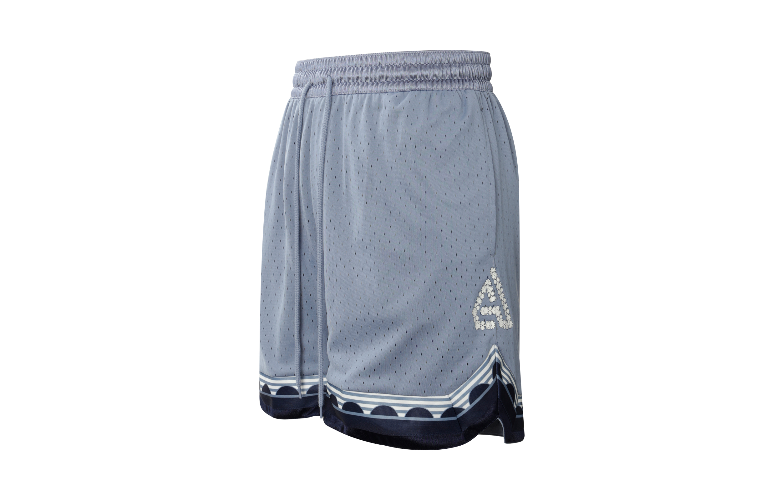 Nike Basketball Shorts Men’s Gray Blue Moderate Straight Fit Pants