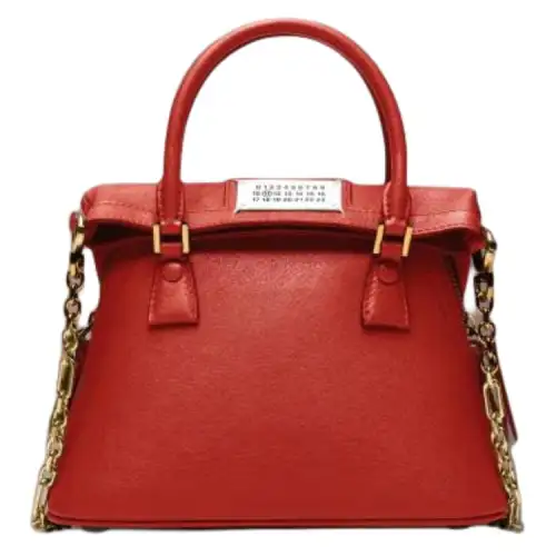 Maison Margiela 5AC Calfskin Shoulder Bag, Crossbody Bag, Handbag Extra Mini Women's Red