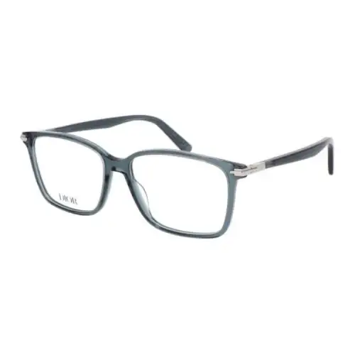 DIOR Acetate Rectangular Eyeglass Frames Men's Cyan