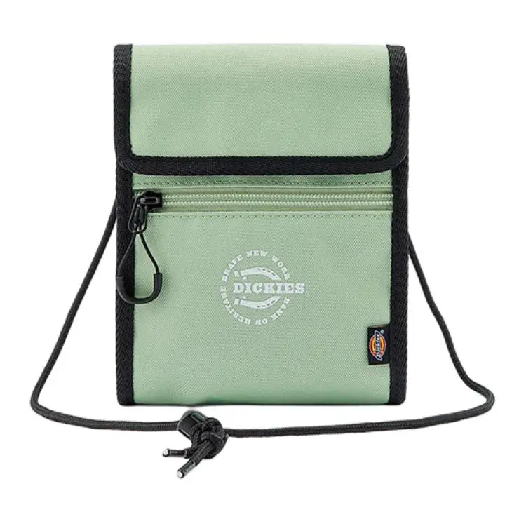 Dickies Drawstring Shoulder Strap Shoulder Bag, Crossbody Bag Unisex Light Gray Green