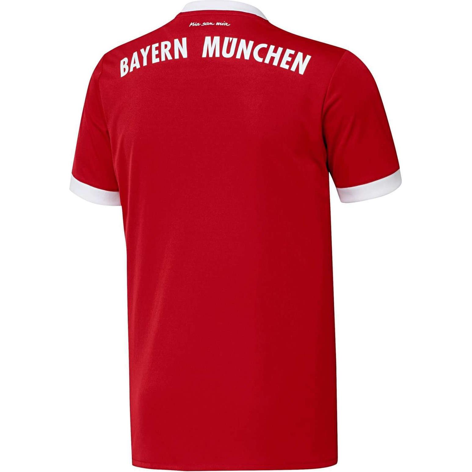 Adidas Soccer Jersey Bayern Munich Black 17 18 Home Fan Version Men’s Red