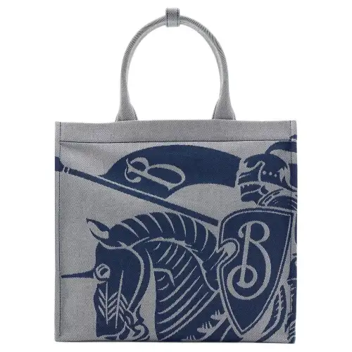 Burberry Canvas Bag, Tote Bag, Shopping Bag, Handbag Small Women's Knight Blue