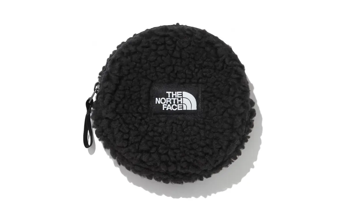 THE NORTH FACE Polyester Key Headphone Storage Bag Coin Purse Regular Men's Black White