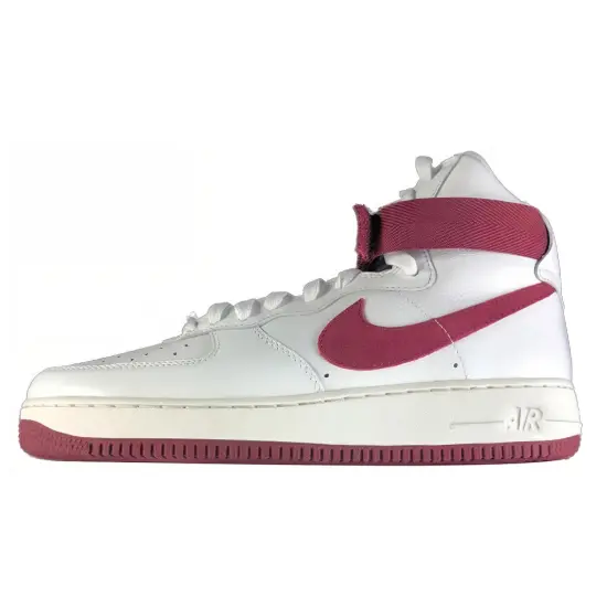Nike Air Force 1 Skateboarding Shoes Unisex Mid-top White/Red