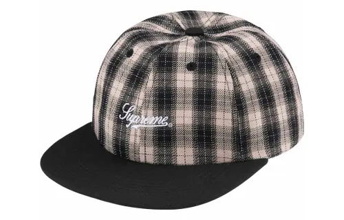 Supreme 100% Cotton Baseball Caps Unisex Black