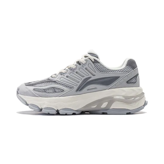 LiNing Twenty Mountains Cushioning Anti Slip And Wear Resistant Low Top Casual Shoes Men's Gray Gravel