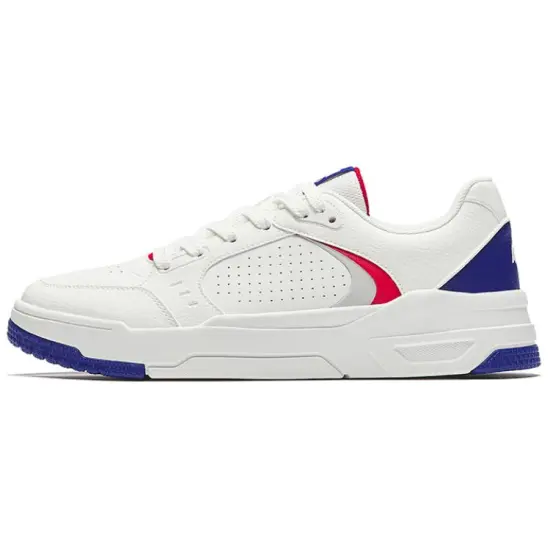 Anta 982GZ Durable Breathable Low-Top Skateboard Shoes Men's White Blue