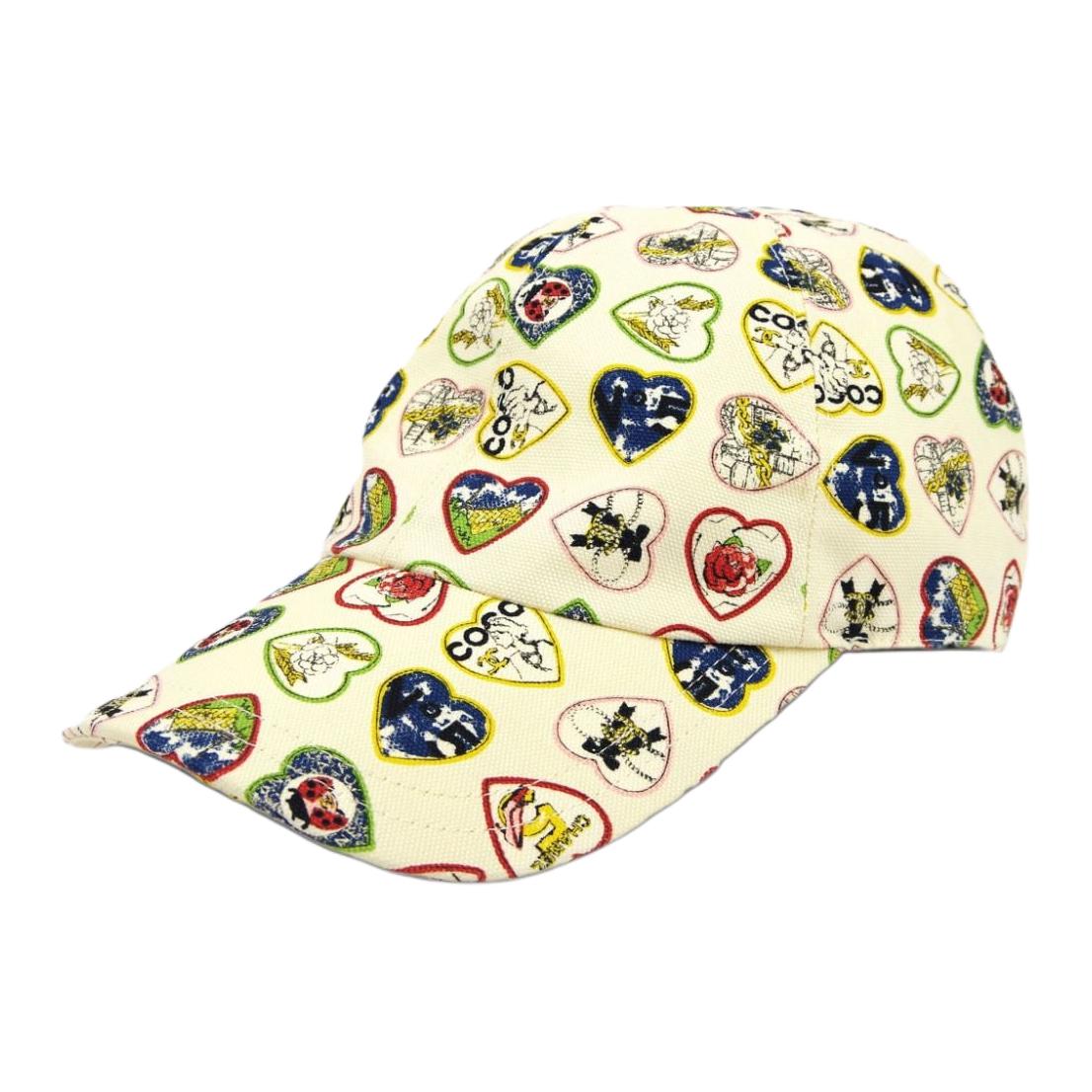 Chanel 1990-2000’s Valentine logo-print baseball cap