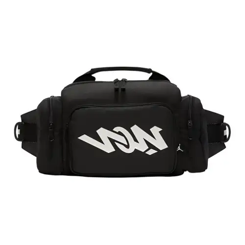 Jordan Polyester Handbag, Fanny Pack, Shoulder Bag, Crossbody Bag Regular Unisex Black
