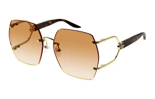 GUCCI Geometric Frame Sunglasses