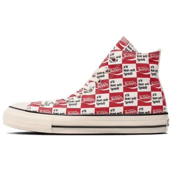 Converse All Star Canvas Shoes Unisex High-Top Red White Black