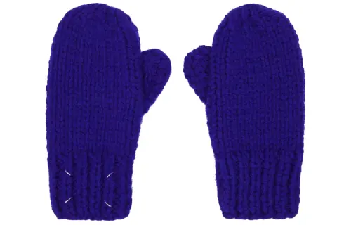 Maison Margiela Knit Gloves Men's Blue
