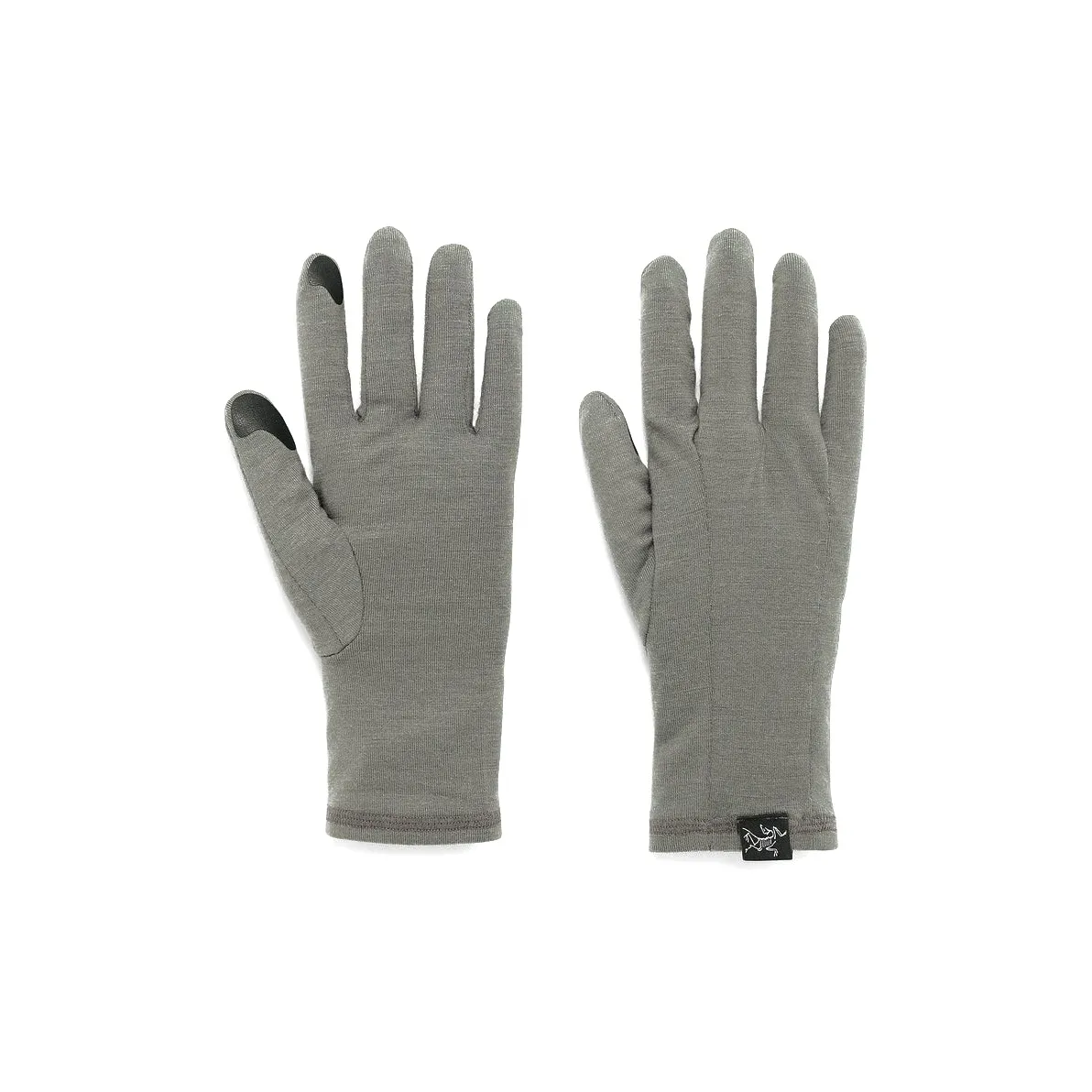 Arc'teryx Merino Wool, Elastane Sports Gloves Unisex Gray/Blue