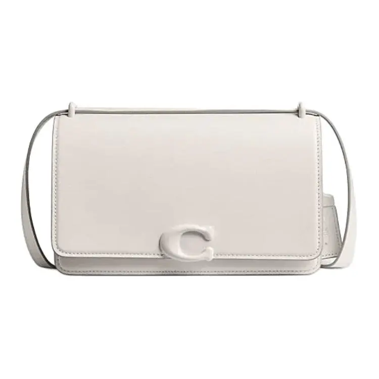 COACH Bandit Cow Leather Crossbody Bag, Shoulder Bag Medium Women's Pink White