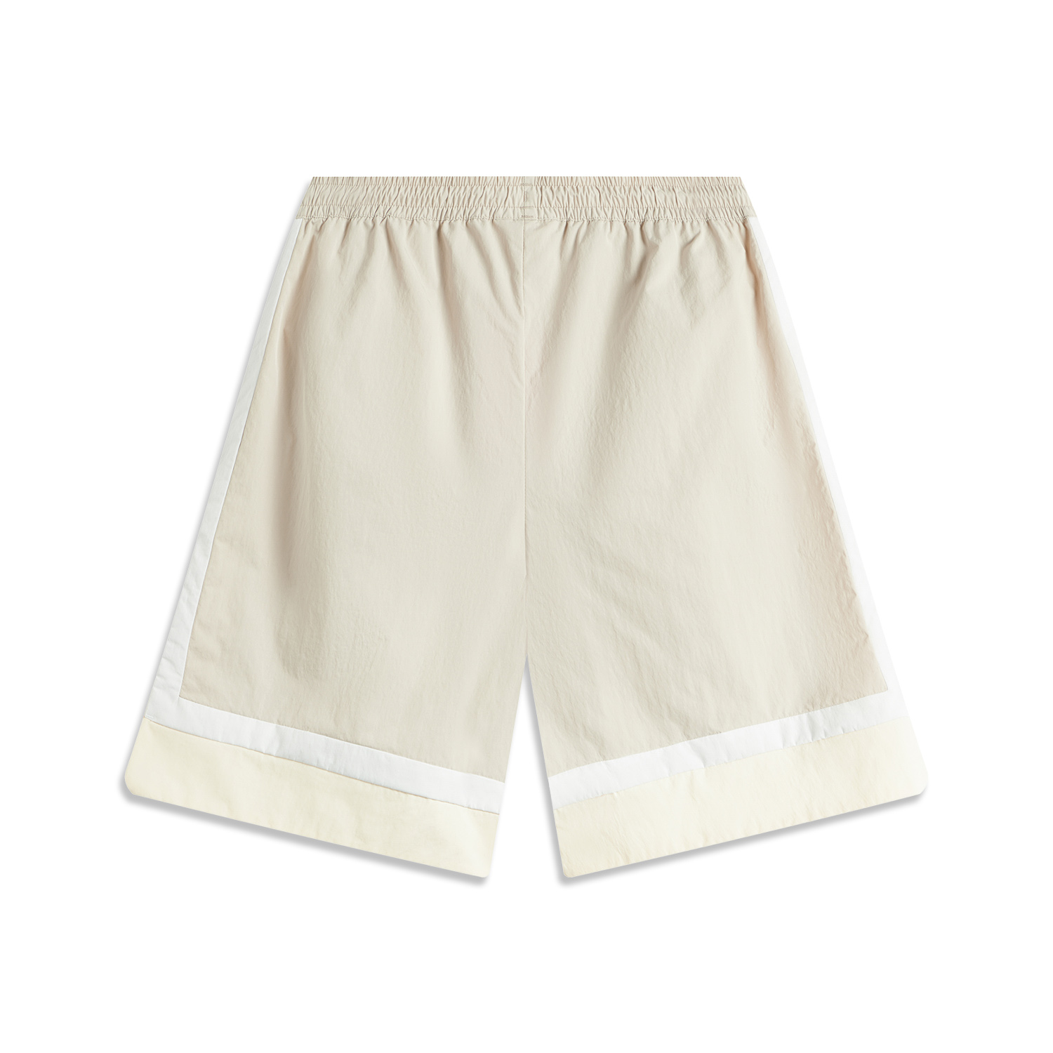 Li Ning Badfive Sports Shorts Men’s Mica Gray Standard White Ecru