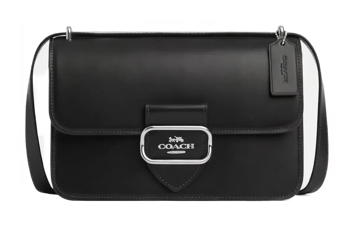 COACH Morgan Cow Leather Crossbody Bags Medium Women's Black