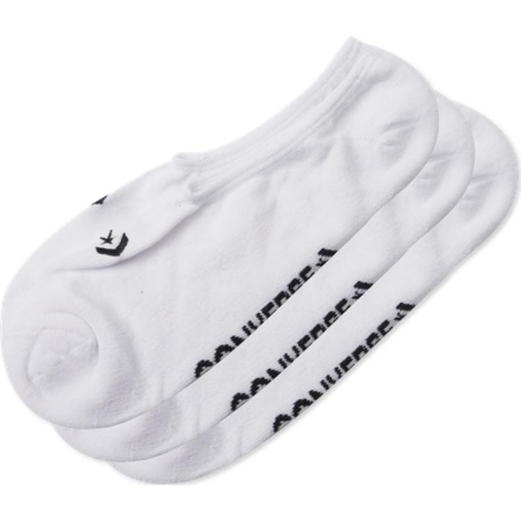 Converse No Show Socks Unisex 3 Pack White