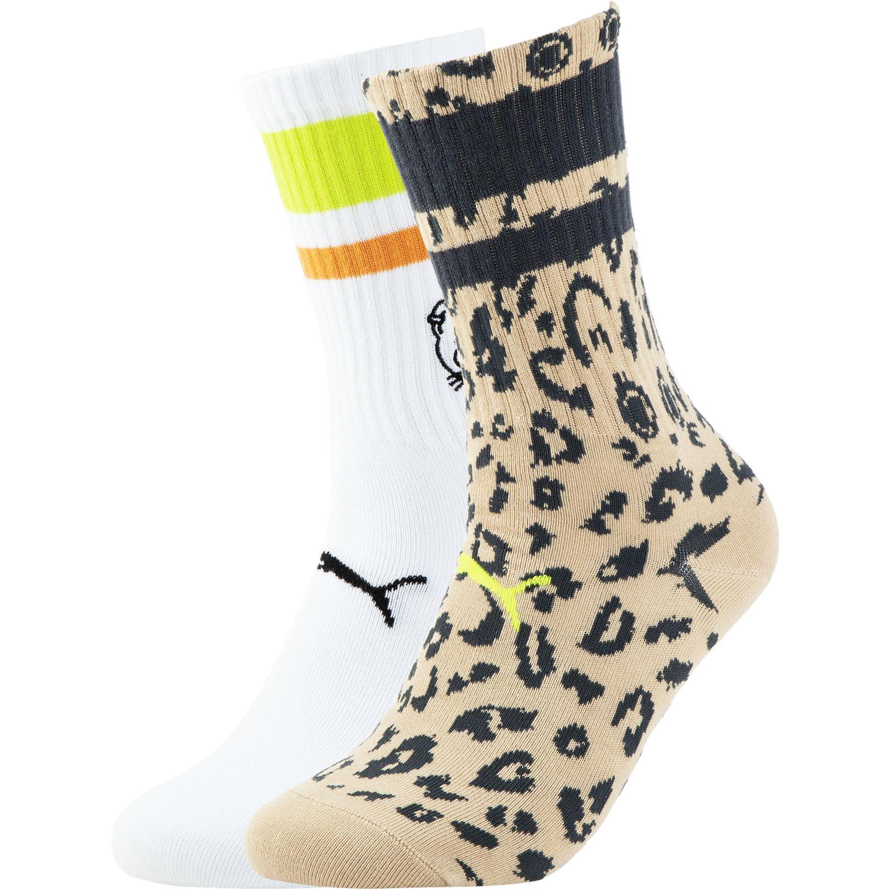 PUMA 2P APAC Crew Socks Unisex 2 Pack Brown