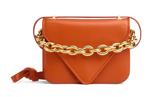 Bottega Veneta Cow Leather Shoulder Bag Women's Dark Brown