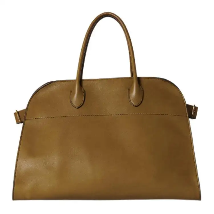 THE ROW Margau Leather Tote Bag, Shopping Bag, Handbag Women's Moss