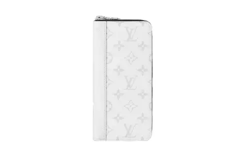 LOUIS VUITTON Canvas With Leather Wallet Men's Optical White